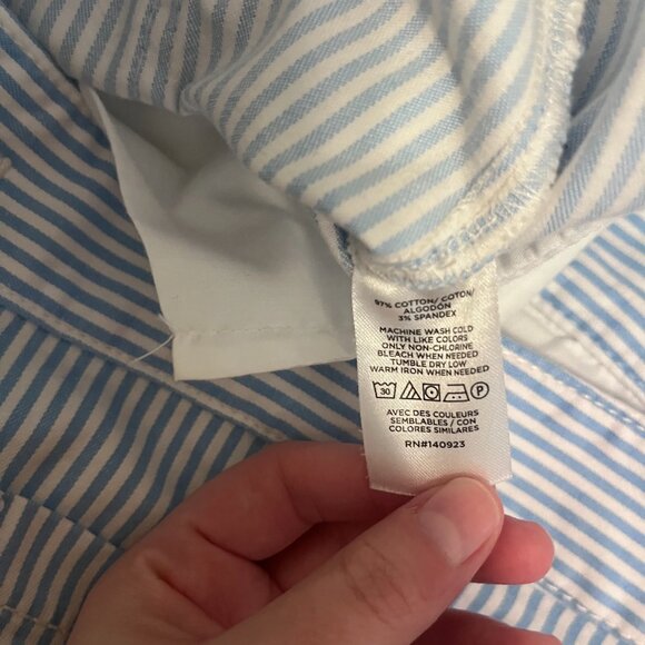 NWOT Palmer Wide Leg Crop Pants in Stripe Size 16 - Picture 6 of 6